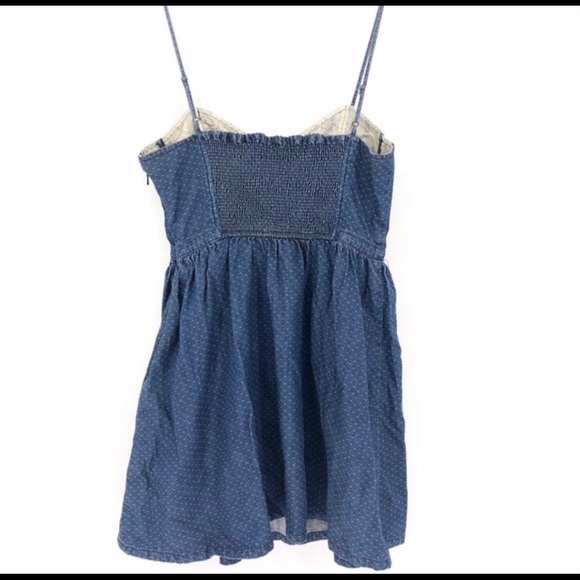 Free People Denim Dotted Dress - Picture 2 of 5